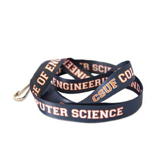 CSUF College of Engineering And Computer Science Reversible Silk Lanyard